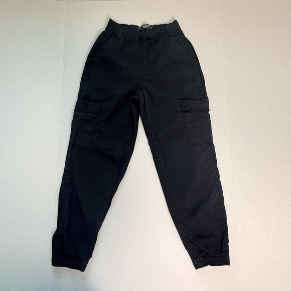 Hollister Ultra High-Rise Jogger Pants Black Cargo XXS Drawstring Gorpcore - Picture 11 of 12